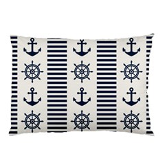 Nautical-seamless-pattern-vector-illustration Pillow Case (two Sides) by Jancukart