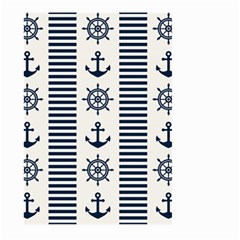 Nautical-seamless-pattern-vector-illustration Large Garden Flag (two Sides)