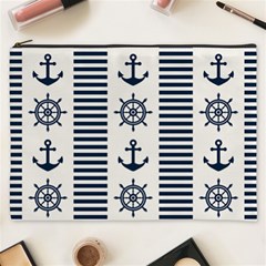 Nautical-seamless-pattern-vector-illustration Cosmetic Bag (xxxl)