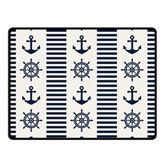 Nautical-seamless-pattern-vector-illustration Double Sided Fleece Blanket (small)  by Jancukart