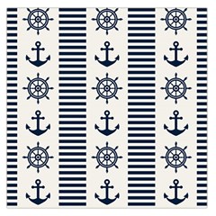 Nautical-seamless-pattern-vector-illustration Square Satin Scarf (36  X 36 )