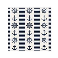 Nautical-seamless-pattern-vector-illustration Square Satin Scarf (30  X 30 )