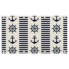 Nautical-seamless-pattern-vector-illustration Banner And Sign 7  X 4  by Jancukart