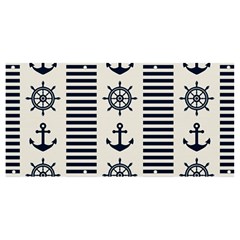 Nautical-seamless-pattern-vector-illustration Banner And Sign 8  X 4  by Jancukart