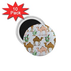 Camels-cactus-desert-pattern 1 75  Magnets (10 Pack)  by Jancukart