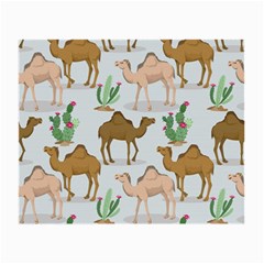 Camels-cactus-desert-pattern Small Glasses Cloth