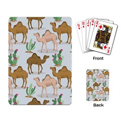 Camels-cactus-desert-pattern Playing Cards Single Design (rectangle)