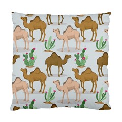 Camels-cactus-desert-pattern Standard Cushion Case (one Side) by Jancukart