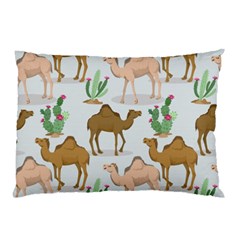 Camels-cactus-desert-pattern Pillow Case