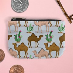 Camels-cactus-desert-pattern Mini Coin Purse