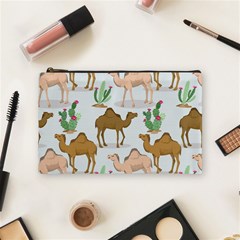 Camels-cactus-desert-pattern Cosmetic Bag (medium) by Jancukart