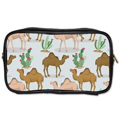 Camels-cactus-desert-pattern Toiletries Bag (one Side)