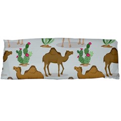 Camels-cactus-desert-pattern Body Pillow Case (dakimakura)