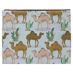 Camels-cactus-desert-pattern Cosmetic Bag (xxxl) by Jancukart