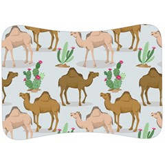 Camels-cactus-desert-pattern Velour Seat Head Rest Cushion