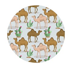 Camels-cactus-desert-pattern Mini Round Pill Box (pack Of 3) by Jancukart