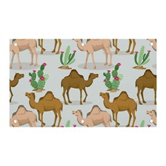 Camels-cactus-desert-pattern Banner And Sign 5  X 3  by Jancukart