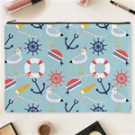 Nautical-marine-symbols-seamless-pattern Cosmetic Bag (XXXL) Front