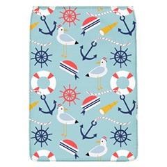 Nautical-marine-symbols-seamless-pattern Removable Flap Cover (l)