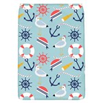 Nautical-marine-symbols-seamless-pattern Removable Flap Cover (L) Front