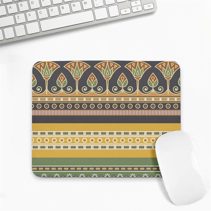 Seamless-pattern-egyptian-ornament-with-lotus-flower Small Mousepad