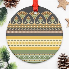 Seamless-pattern-egyptian-ornament-with-lotus-flower Ornament (round)