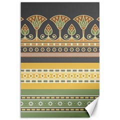 Seamless-pattern-egyptian-ornament-with-lotus-flower Canvas 12  X 18 