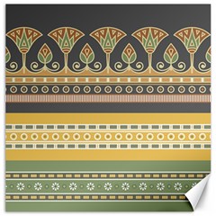 Seamless-pattern-egyptian-ornament-with-lotus-flower Canvas 16  X 16 