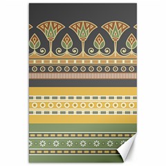 Seamless-pattern-egyptian-ornament-with-lotus-flower Canvas 20  X 30  by Jancukart