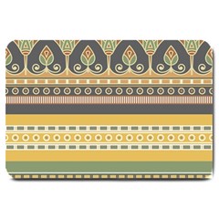 Seamless-pattern-egyptian-ornament-with-lotus-flower Large Doormat