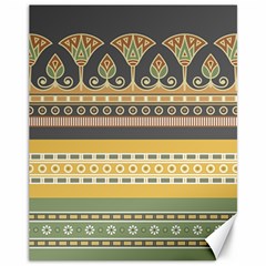 Seamless-pattern-egyptian-ornament-with-lotus-flower Canvas 11  X 14 