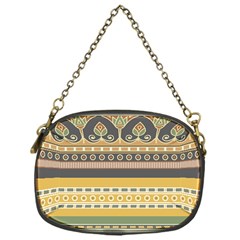 Seamless-pattern-egyptian-ornament-with-lotus-flower Chain Purse (one Side)