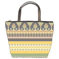 Seamless-pattern-egyptian-ornament-with-lotus-flower Bucket Bag