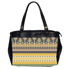 Seamless-pattern-egyptian-ornament-with-lotus-flower Oversize Office Handbag (2 Sides)