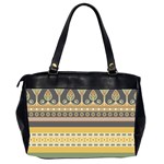 Seamless-pattern-egyptian-ornament-with-lotus-flower Oversize Office Handbag (2 Sides) Back