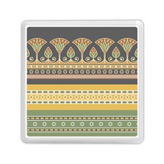 Seamless-pattern-egyptian-ornament-with-lotus-flower Memory Card Reader (square) by Jancukart