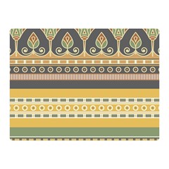 Seamless-pattern-egyptian-ornament-with-lotus-flower Double Sided Flano Blanket (mini) 