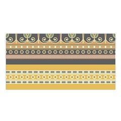 Seamless-pattern-egyptian-ornament-with-lotus-flower Satin Shawl 45  X 80 