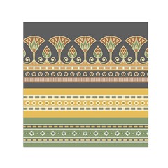 Seamless-pattern-egyptian-ornament-with-lotus-flower Square Satin Scarf (30  X 30 )