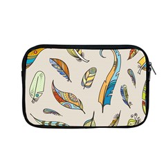 Vector-boho-doodle-feathers-seamless-pattern-illustration Apple Macbook Pro 13  Zipper Case