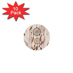 Coloured-dreamcatcher-background 1  Mini Buttons (10 Pack) 