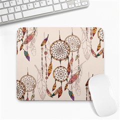 Coloured-dreamcatcher-background Large Mousepad by Jancukart