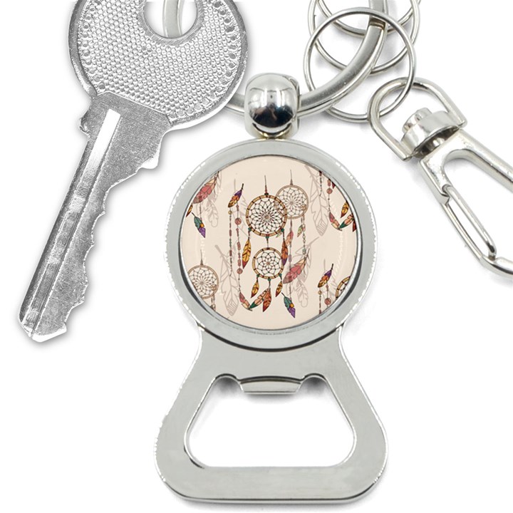 Coloured-dreamcatcher-background Bottle Opener Key Chain