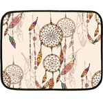 Coloured-dreamcatcher-background Fleece Blanket (Mini) 35 x27  Blanket