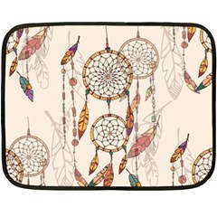 Coloured-dreamcatcher-background Double Sided Fleece Blanket (mini) 