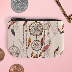 Coloured-dreamcatcher-background Mini Coin Purse