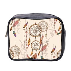 Coloured-dreamcatcher-background Mini Toiletries Bag (two Sides)