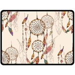 Coloured-dreamcatcher-background Fleece Blanket (Large)  80 x60  Blanket Front