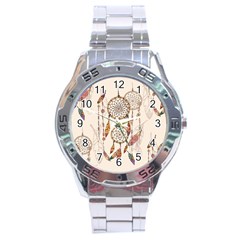 Coloured-dreamcatcher-background Stainless Steel Analogue Watch