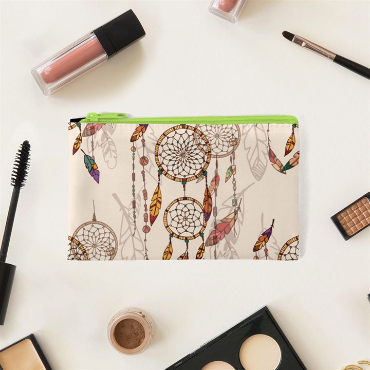 Coloured-dreamcatcher-background Cosmetic Bag (XS)